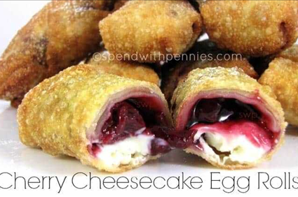 Cherry Cheesecake Egg Roll recipe